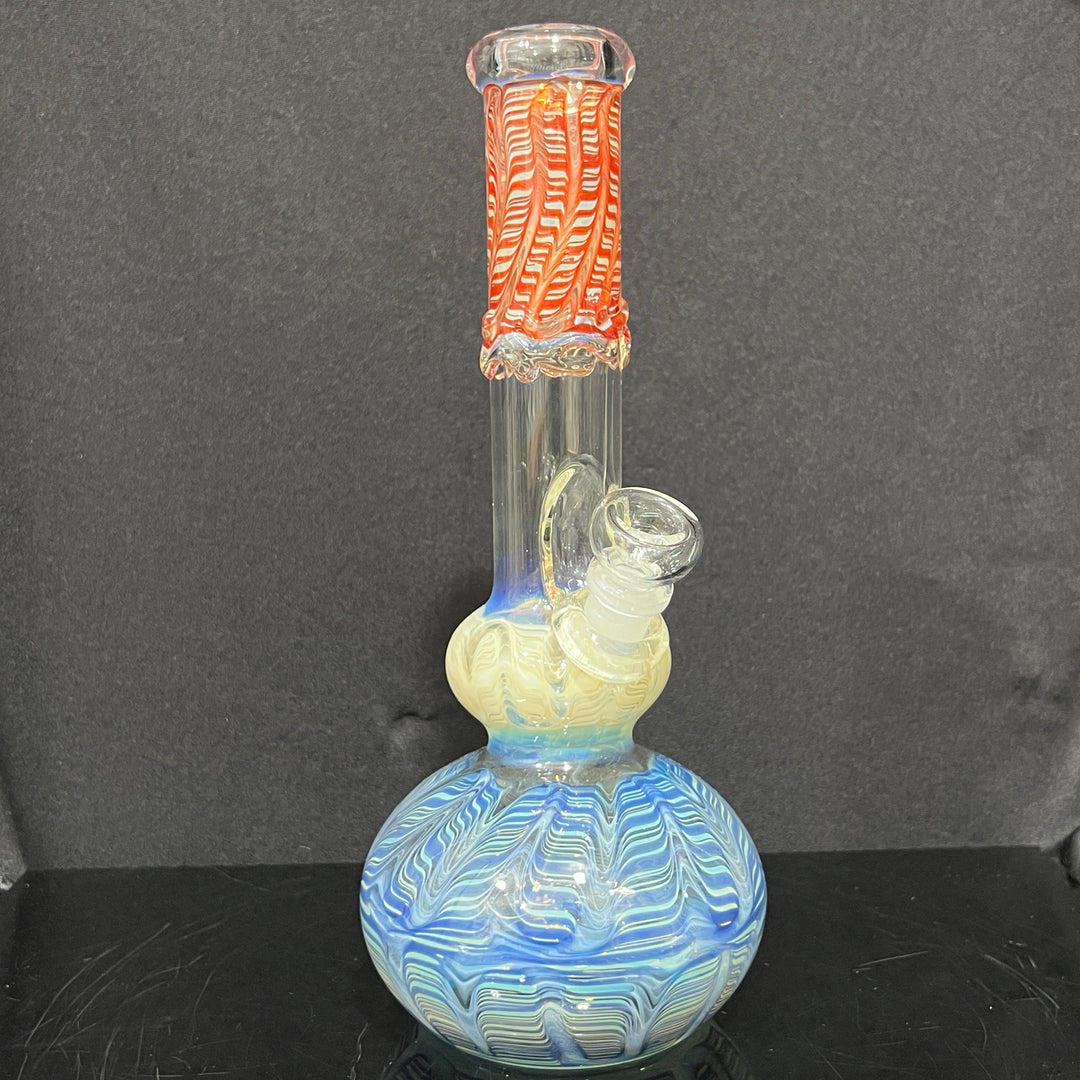 11.5" Double Bubble Color Rake Bong Glass Pipe Mary Jane's Glass   