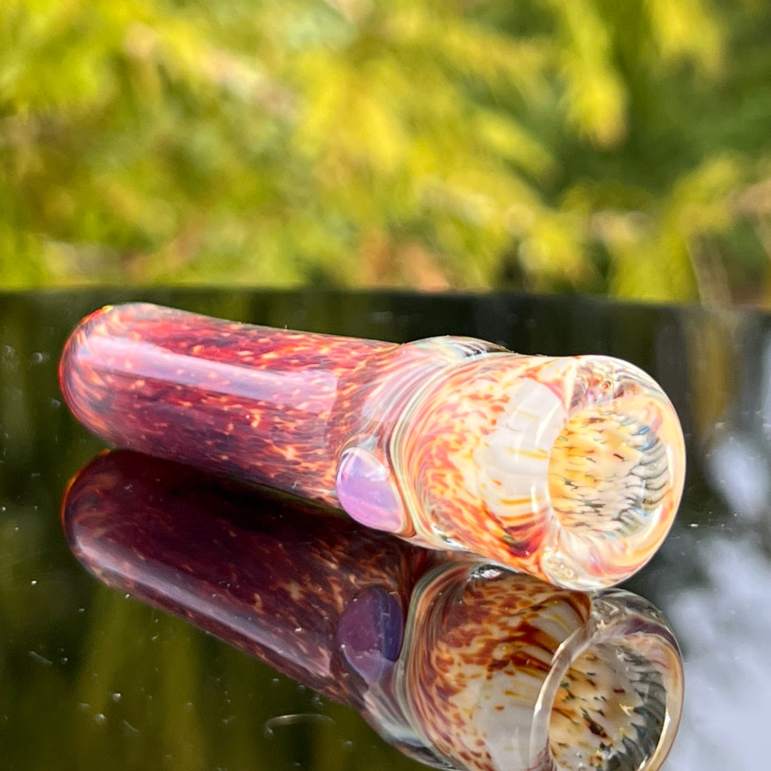 Thick Striking Purple Chillum Glass Pipe Chuck Glass