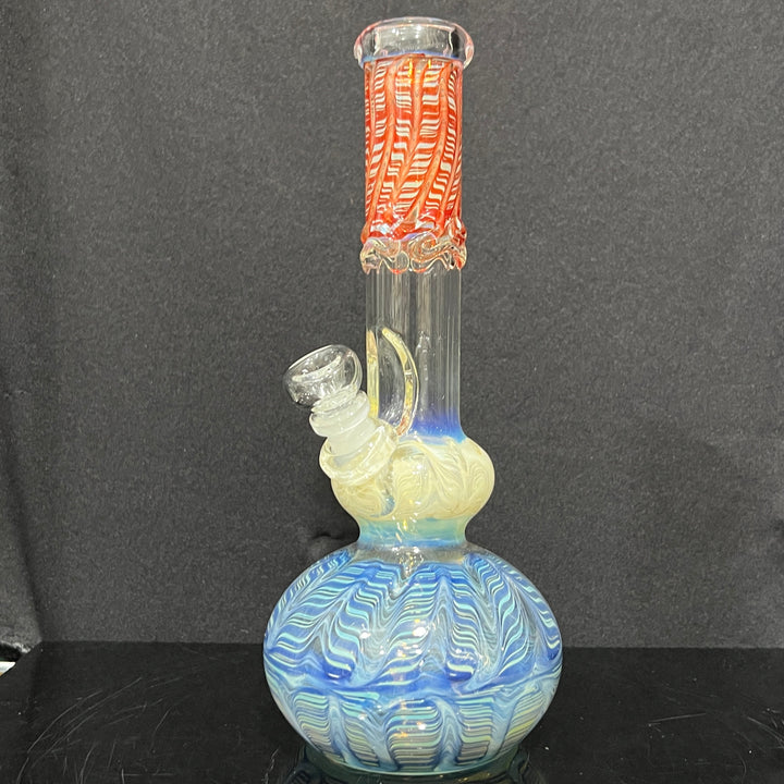 11.5" Double Bubble Color Rake Bong Glass Pipe Mary Jane's Glass   