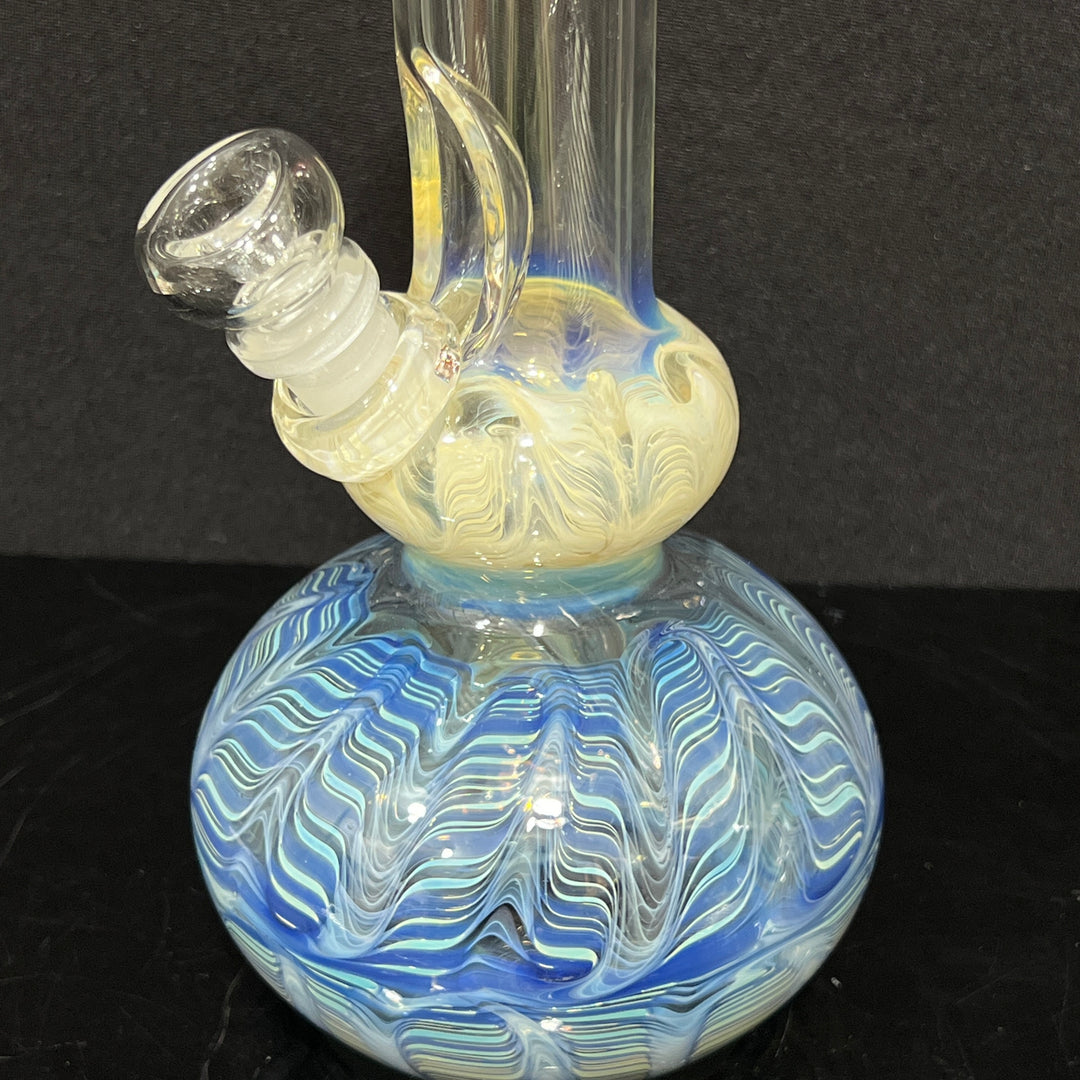 11.5" Double Bubble Color Rake Bong Glass Pipe Mary Jane's Glass   