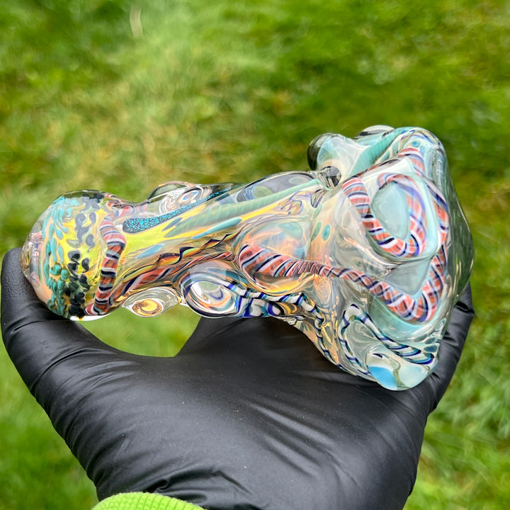 Molten Thick and Twisted Pipe Glass Pipe Molten Imagination   