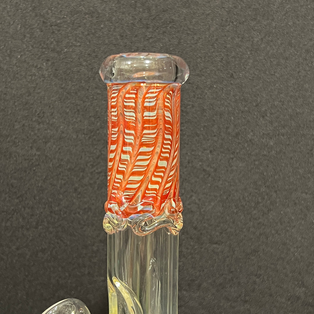 11.5" Double Bubble Color Rake Bong Glass Pipe Mary Jane's Glass   