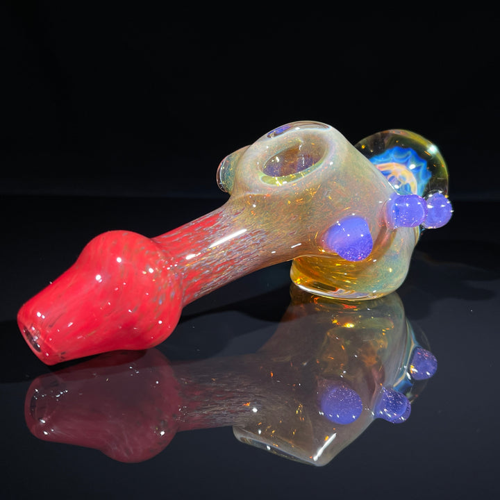 Frit Honeycomb Hammer Glass Pipe Catfish Glass