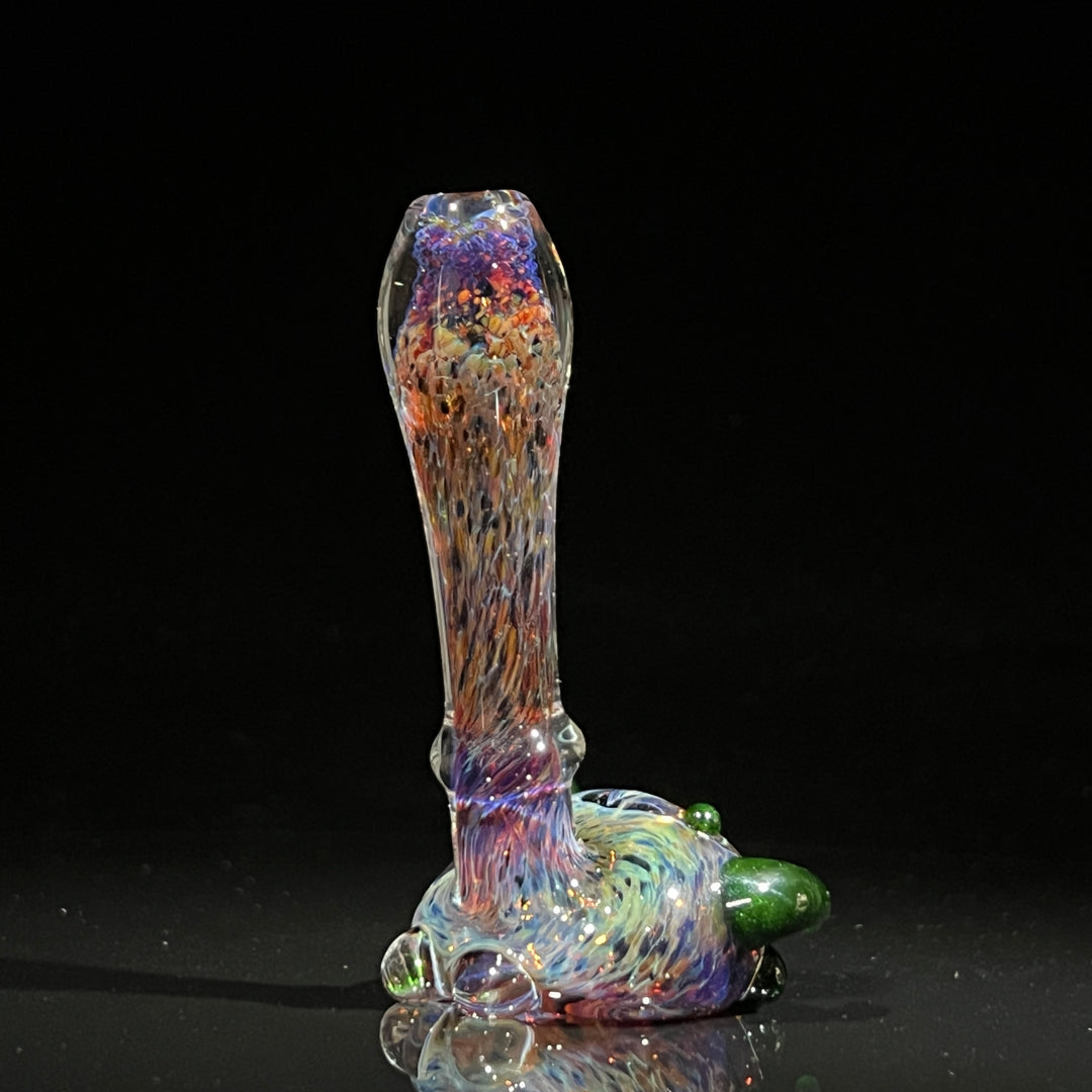 Purple Magic Marbled Spoon Glass Pipe Beezy Glass