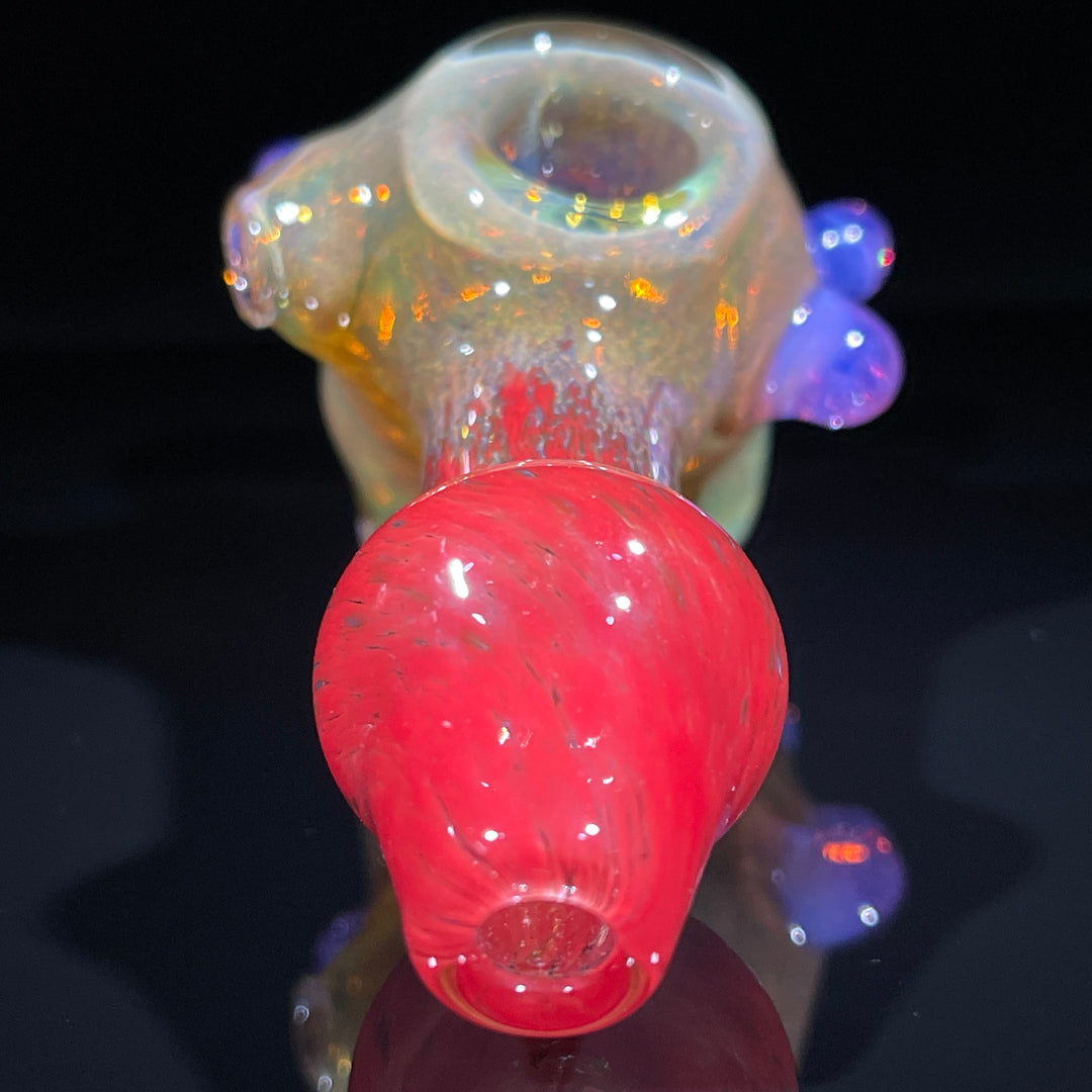 Frit Honeycomb Hammer Glass Pipe Catfish Glass