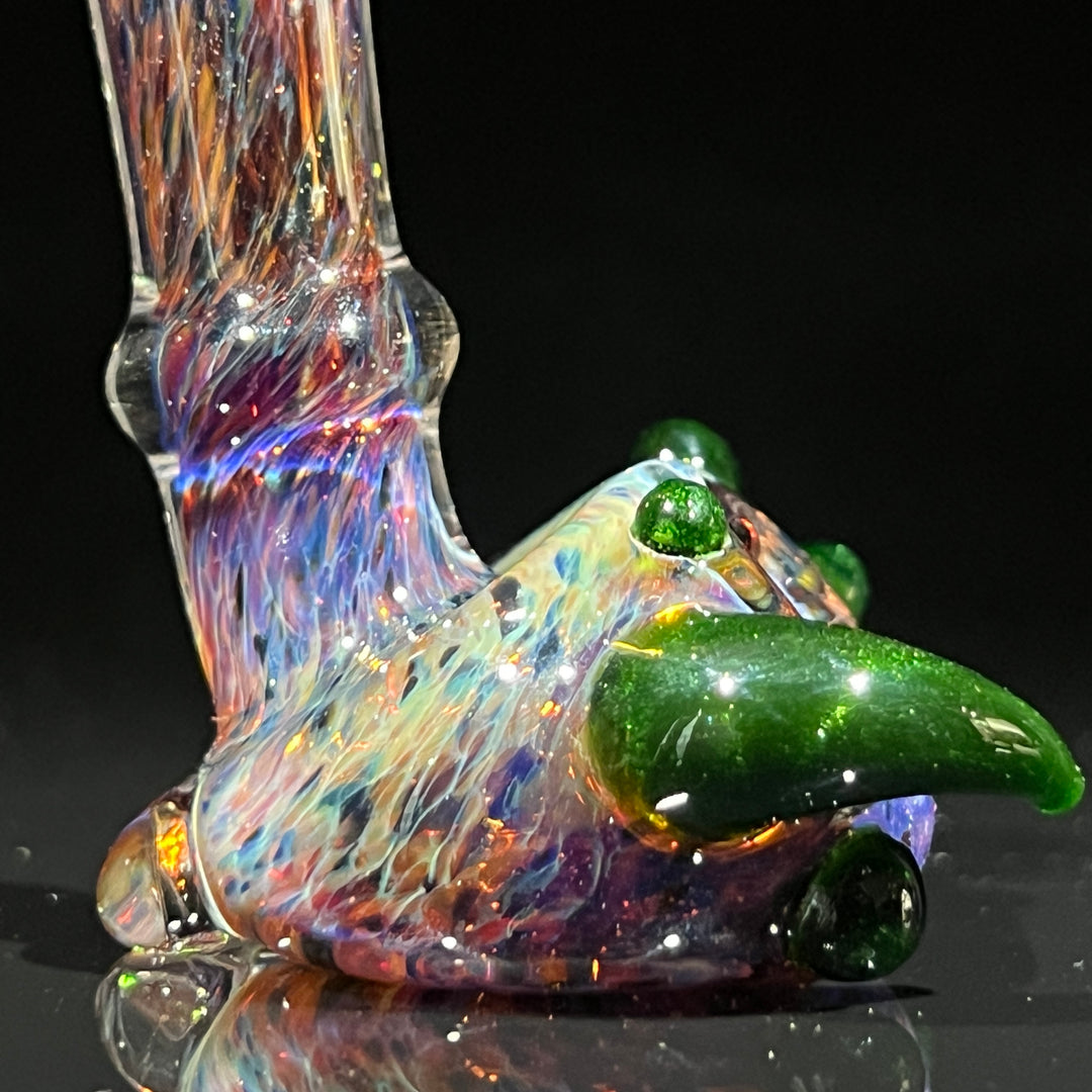 Purple Magic Marbled Spoon Glass Pipe Beezy Glass