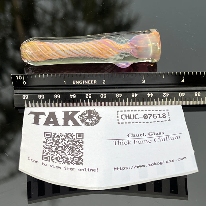 Thick Fume Chillum Glass Pipe Chuck Glass