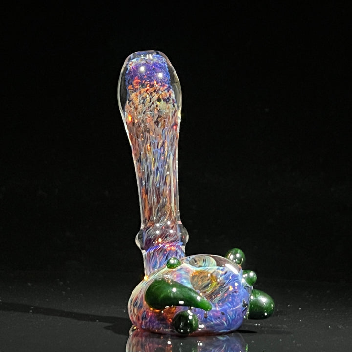 Purple Magic Marbled Spoon Glass Pipe Beezy Glass