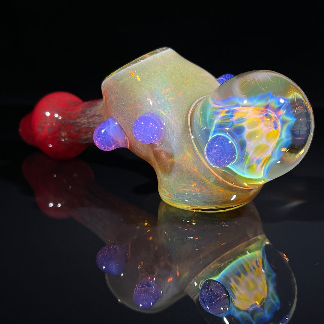 Frit Honeycomb Hammer Glass Pipe Catfish Glass