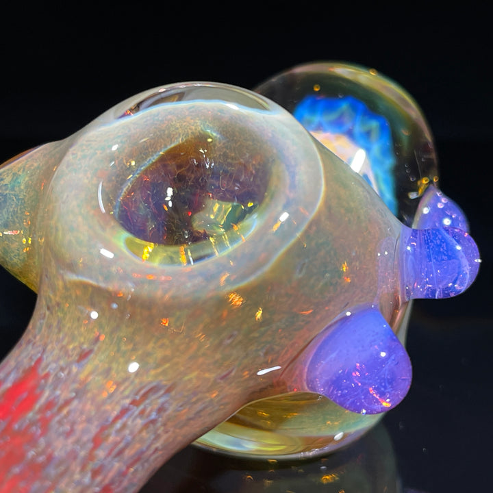 Frit Honeycomb Hammer Glass Pipe Catfish Glass