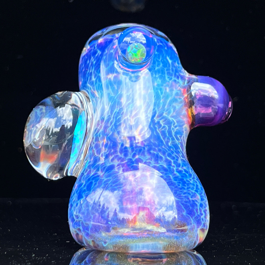 Pocket Purple Nebula Opal Hammer Glass Pipe Tako Glass   