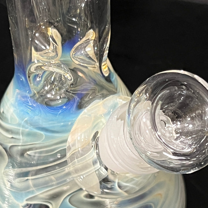 9" Fumed Squiggle Beaker Bong Glass Pipe Mary Jane's Glass   