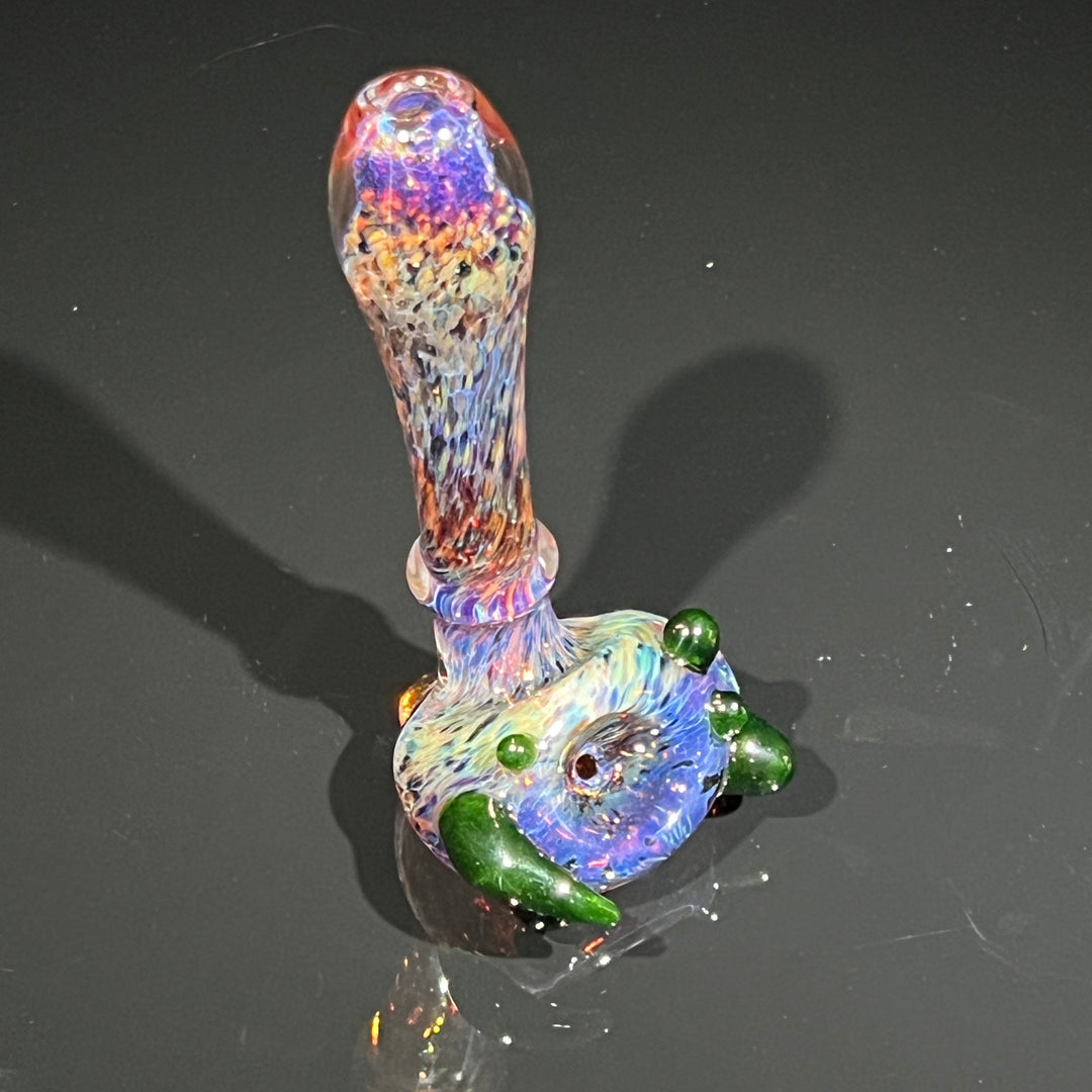 Purple Magic Marbled Spoon Glass Pipe Beezy Glass