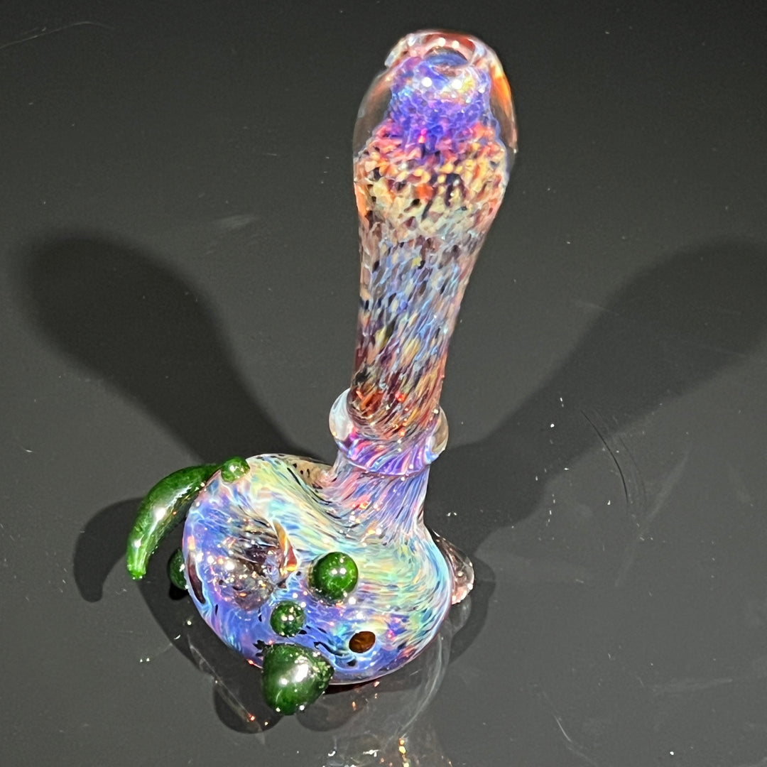 Purple Magic Marbled Spoon Glass Pipe Beezy Glass