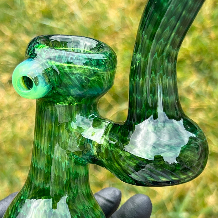 Forest Bubbler with Slyme Carb Glass Pipe Cose Glass   