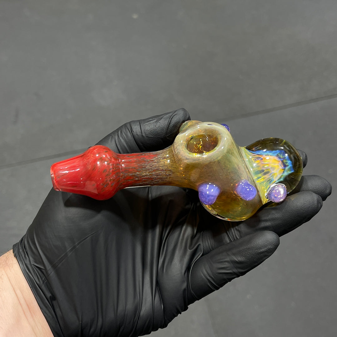 Frit Honeycomb Hammer Glass Pipe Catfish Glass