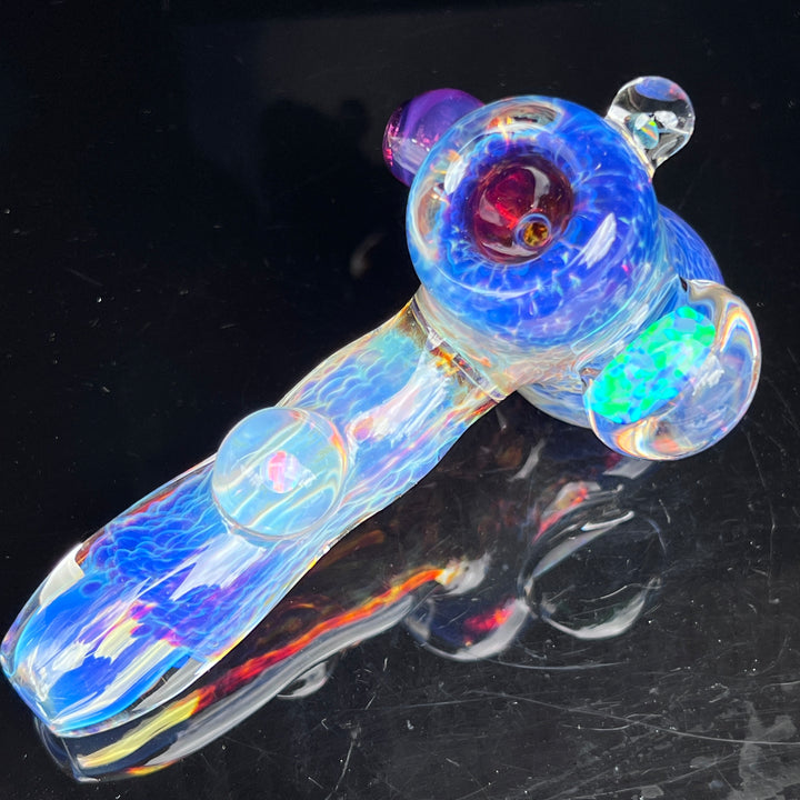 Pocket Purple Nebula Opal Hammer Glass Pipe Tako Glass   