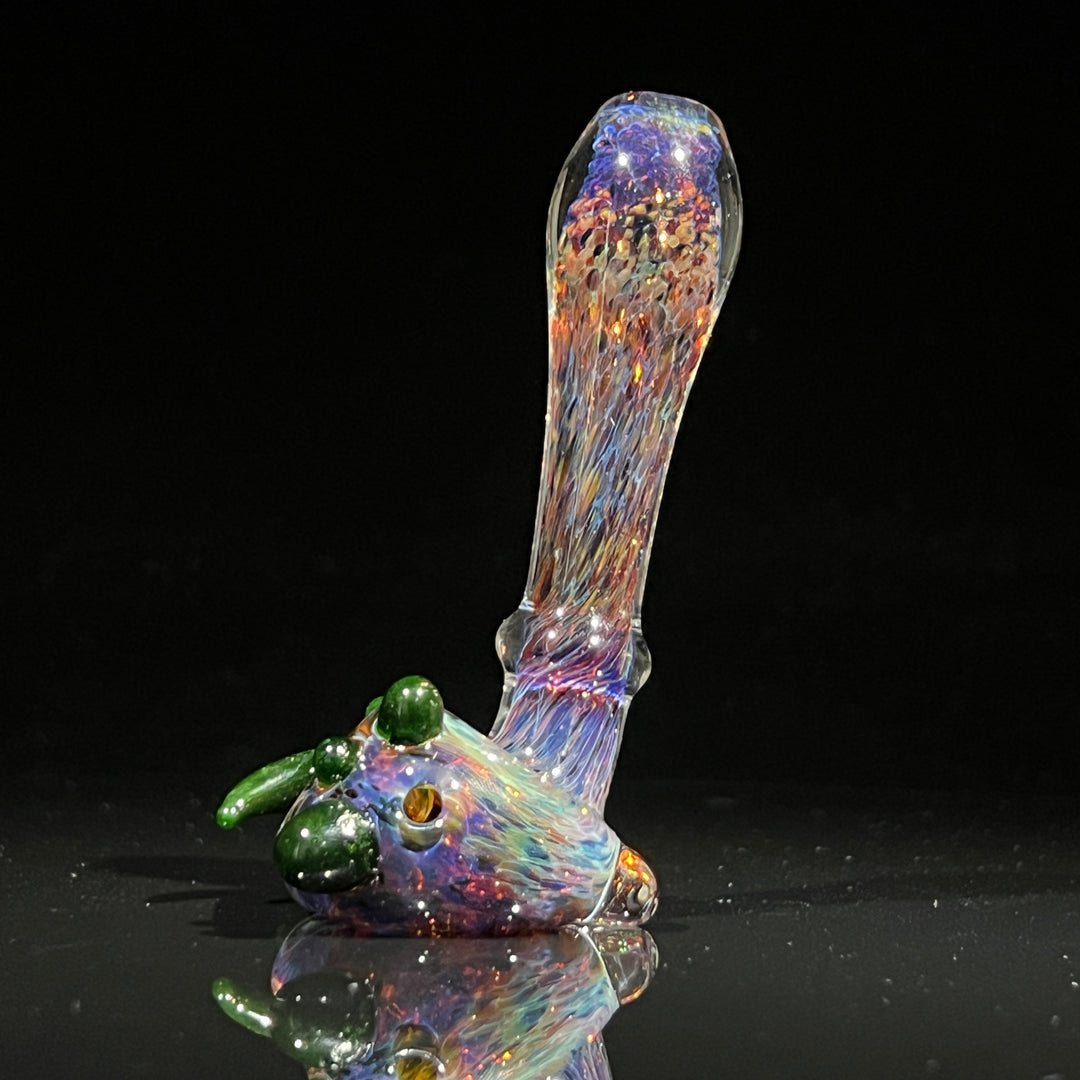 Purple Magic Marbled Spoon Glass Pipe Beezy Glass