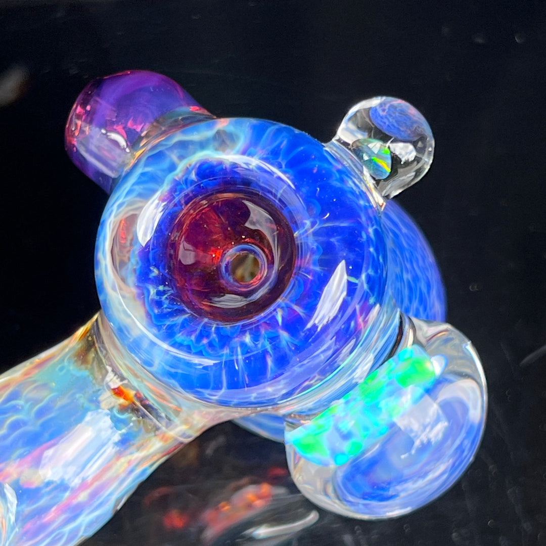 Pocket Purple Nebula Opal Hammer Glass Pipe Tako Glass   