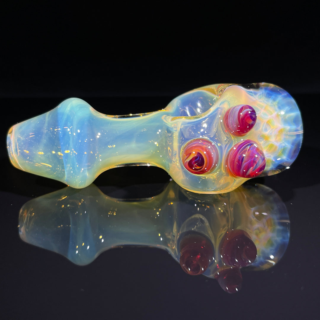 Fumed Honeycomb Spoon Glass Pipe Catfish Glass