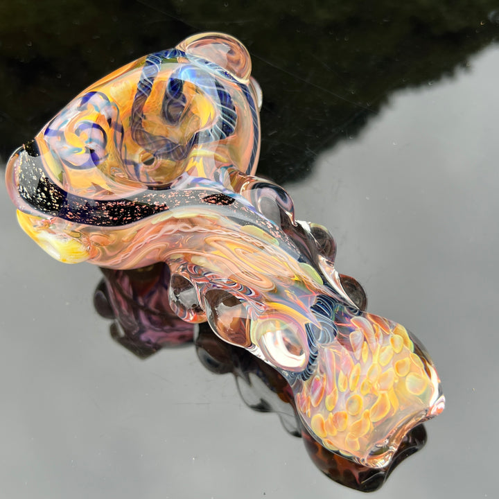 Molten Thick and Twisted Pipe Glass Pipe Molten Imagination   