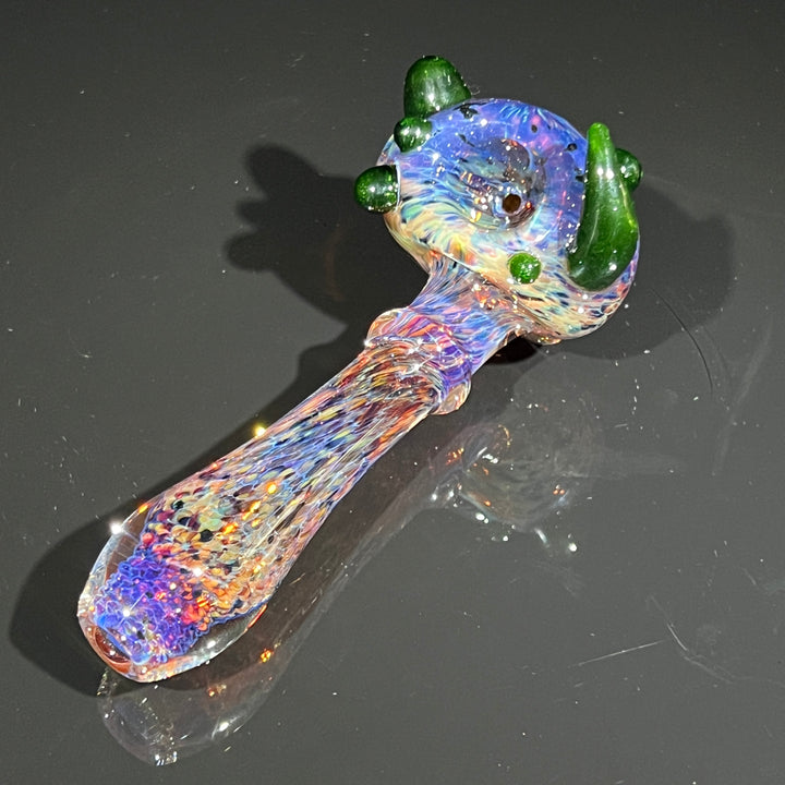 Purple Magic Marbled Spoon Glass Pipe Beezy Glass