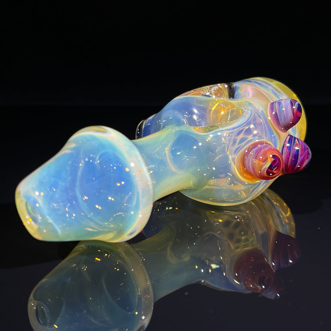 Fumed Honeycomb Spoon Glass Pipe Catfish Glass