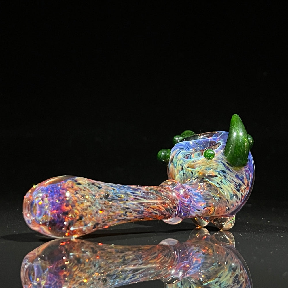 Purple Magic Marbled Spoon Glass Pipe Beezy Glass