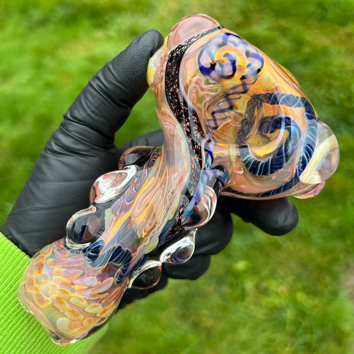 Molten Thick and Twisted Pipe Glass Pipe Molten Imagination   