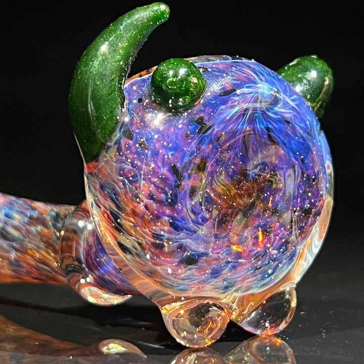 Purple Magic Marbled Spoon Glass Pipe Beezy Glass