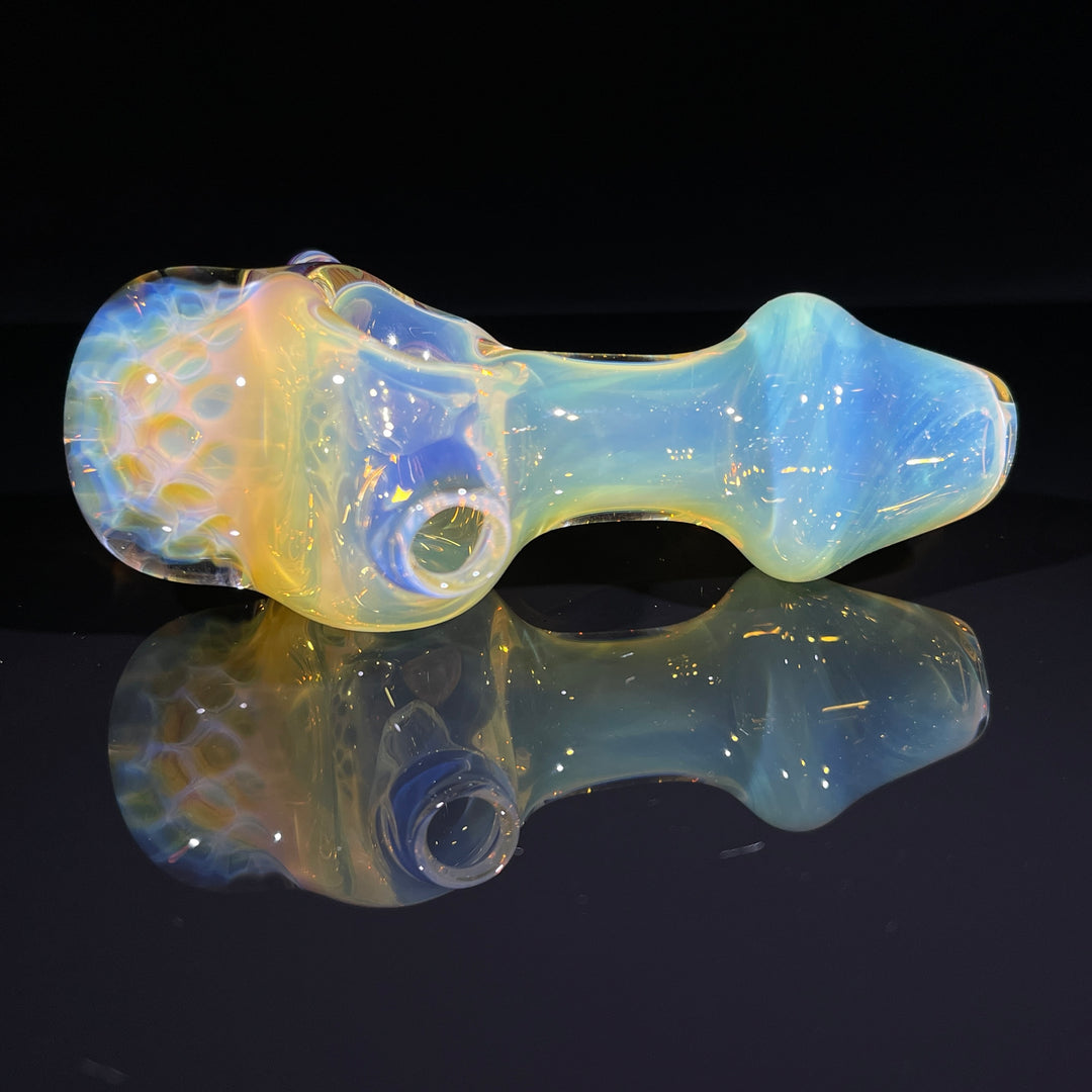 Fumed Honeycomb Spoon Glass Pipe Catfish Glass