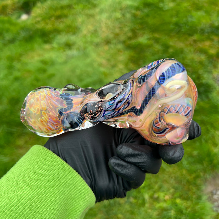 Molten Thick and Twisted Pipe Glass Pipe Molten Imagination   