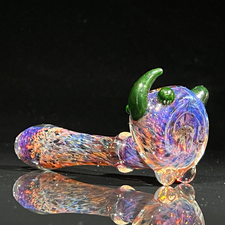 Purple Magic Marbled Spoon Glass Pipe Beezy Glass