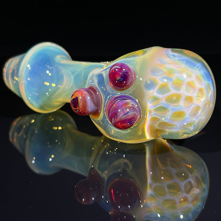 Fumed Honeycomb Spoon Glass Pipe Catfish Glass