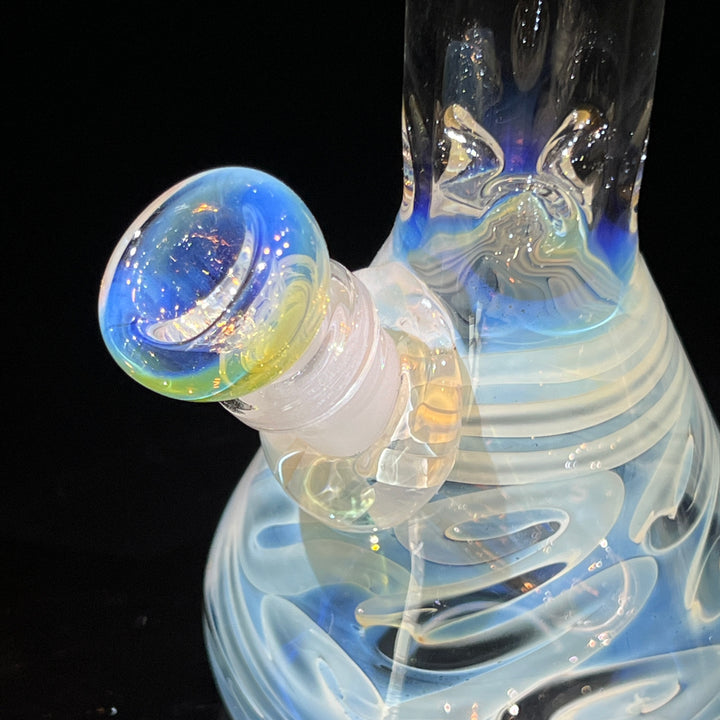 9" Fumed Twist Beaker Bong Glass Pipe Mary Jane's Glass   