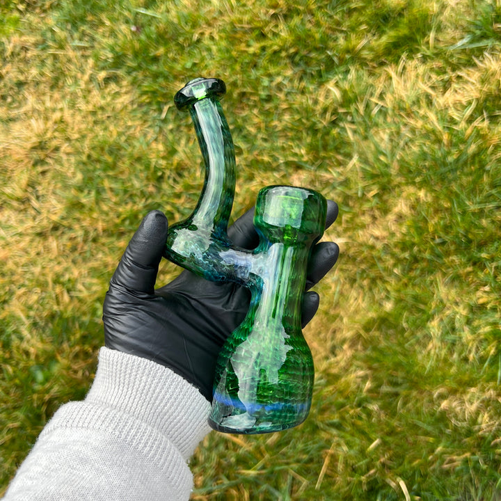 Forest Bubbler with Slyme Carb Glass Pipe Cose Glass   