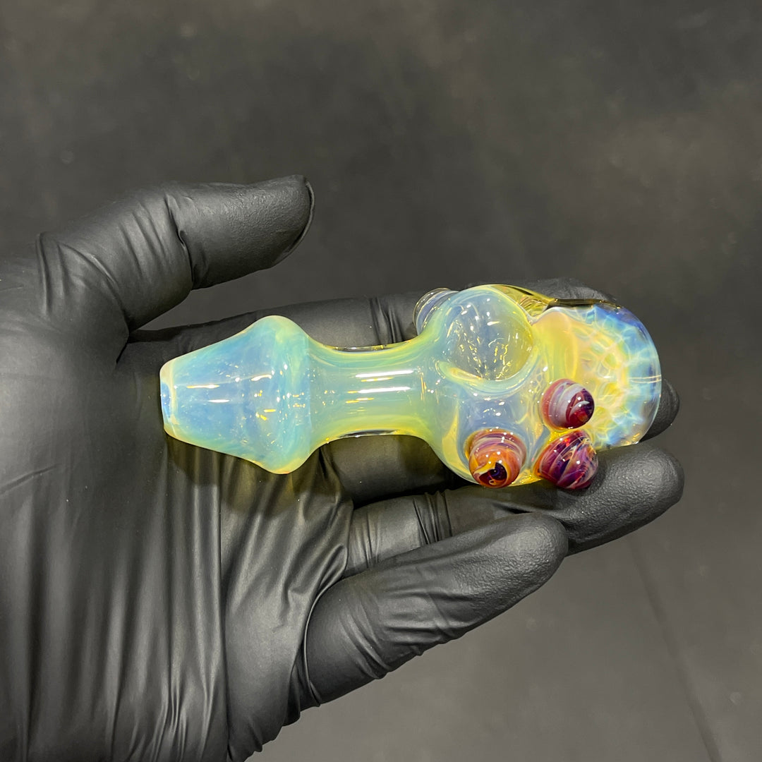 Fumed Honeycomb Spoon Glass Pipe Catfish Glass