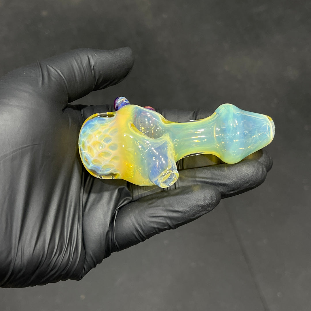 Fumed Honeycomb Spoon Glass Pipe Catfish Glass