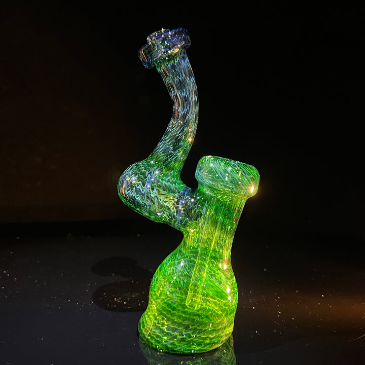 Forest Bubbler with Green Carb Glass Pipe Cose Glass   