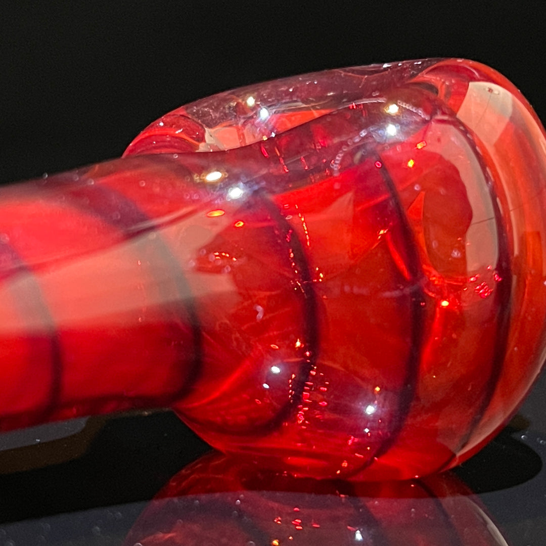 Rose Red Coil Glass Pipe Glass Pipe Schutz Glass   