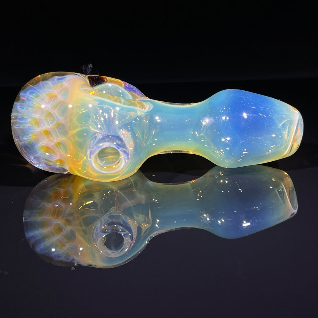 Fumed Honeycomb Spoon Glass Pipe Catfish Glass