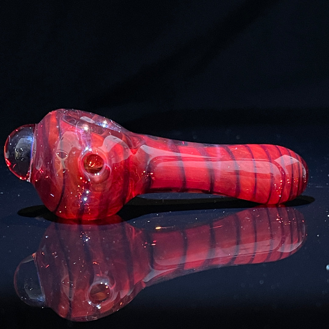 Rose Red Coil Glass Pipe Glass Pipe Schutz Glass   