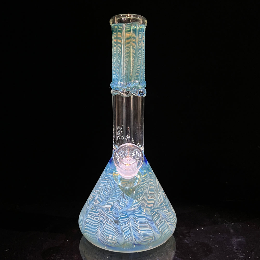 10" Color Rake Beaker Bong Glass Pipe Mary Jane's Glass   