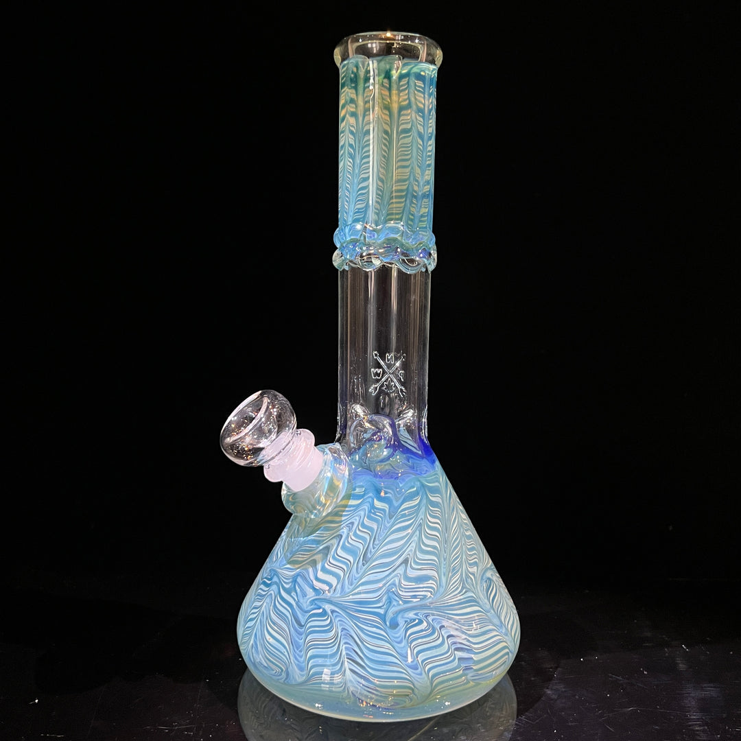 10" Color Rake Beaker Bong Glass Pipe Mary Jane's Glass   