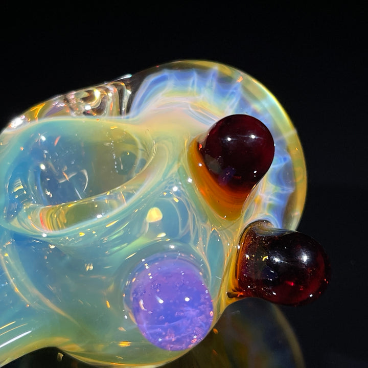 Fumed Honeycomb Spoon Glass Pipe Catfish Glass