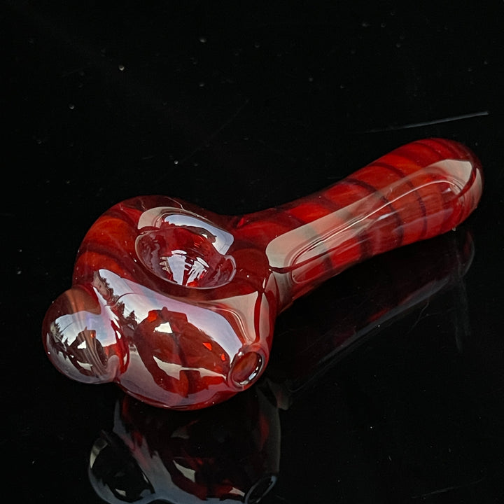 Rose Red Coil Glass Pipe Glass Pipe Schutz Glass   