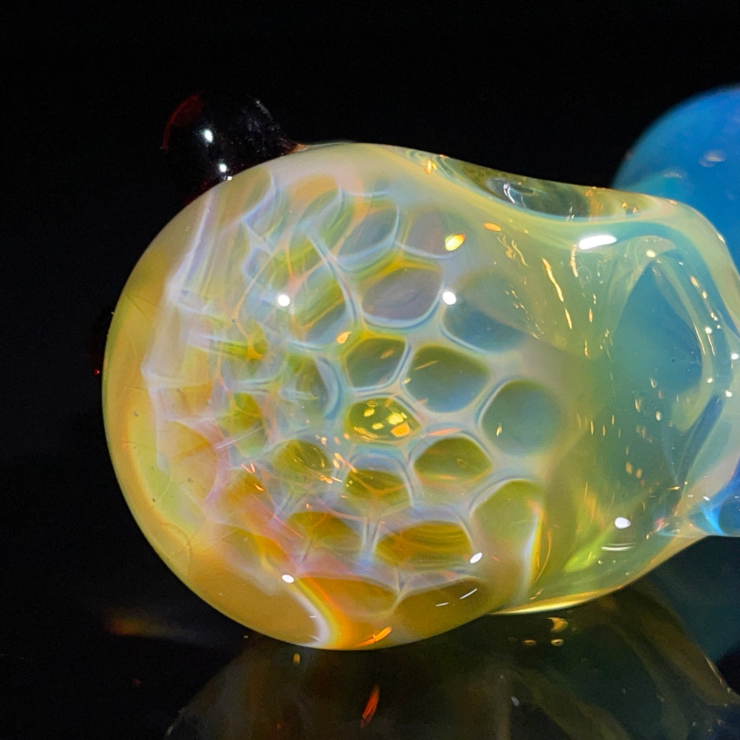 Fumed Honeycomb Spoon Glass Pipe Catfish Glass