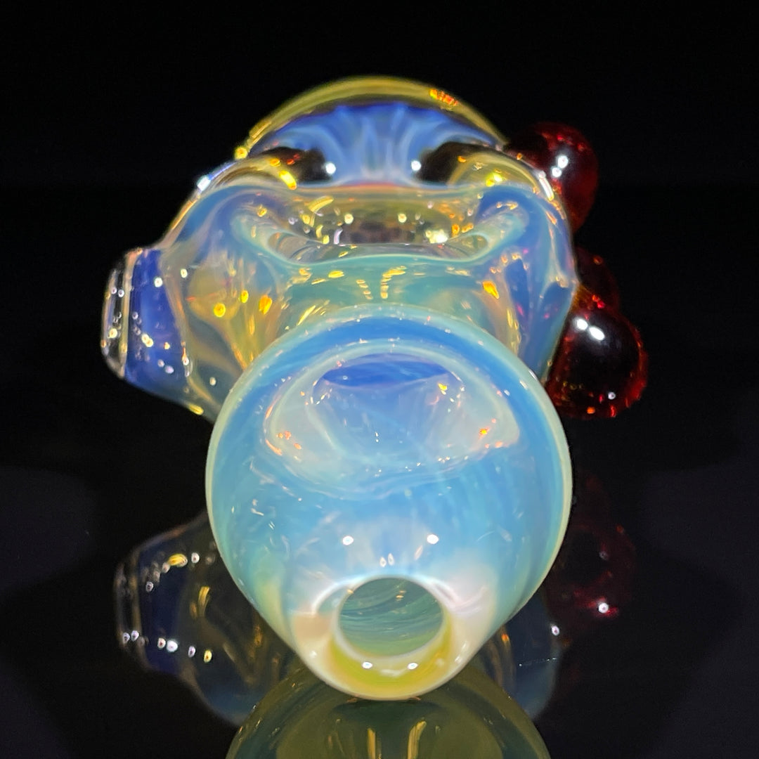 Fumed Honeycomb Spoon Glass Pipe Catfish Glass