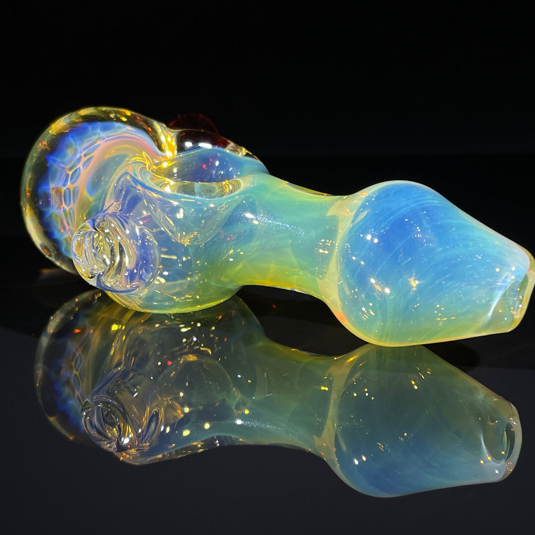 Fumed Honeycomb Spoon Glass Pipe Catfish Glass