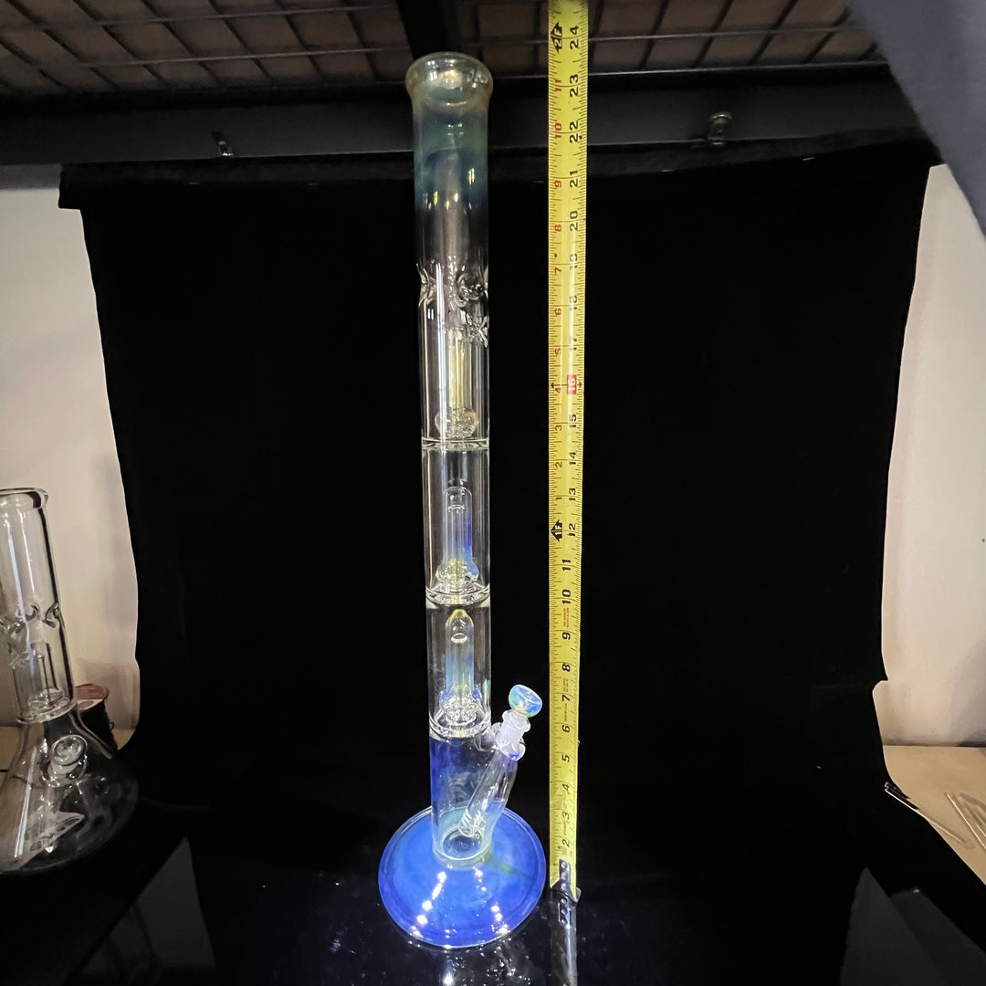 24" Fumed Quad Straight Bong Glass Pipe Mary Jane's Glass   